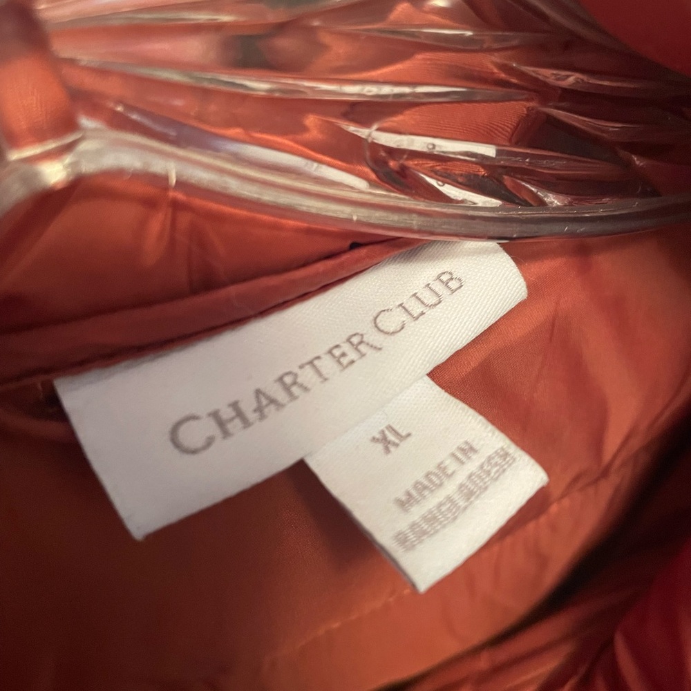 Charter Club Women's Puffer Jacket - Rust - Picture 3 of 4